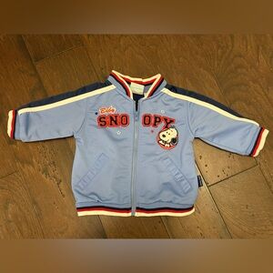 Vintage Baby Snoopy All Sport 6-9 months Blue Track Jacket